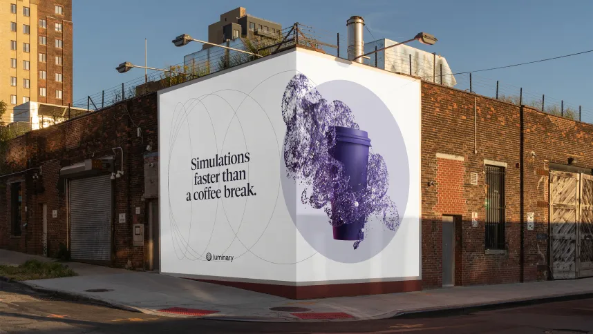 Billboard reading Simulations faster than a coffee break